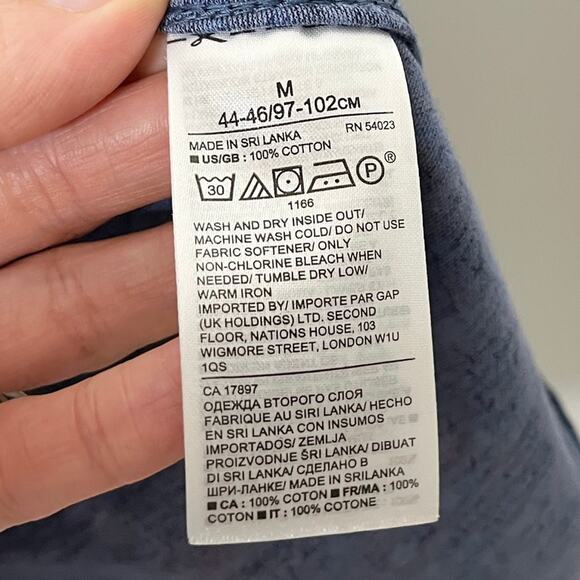 Banana Republic Men's Button Up Shirt M Blue Floral Long Sleeve Performance Knit - Picture 7 of 8